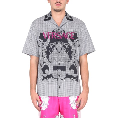 versace baroque logo shirt