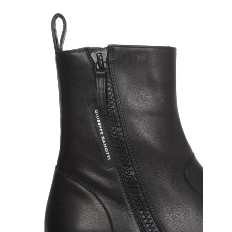 giuseppe zanotti leather biker boots