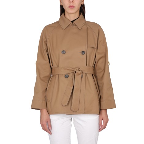 fay double-breasted short trench coat