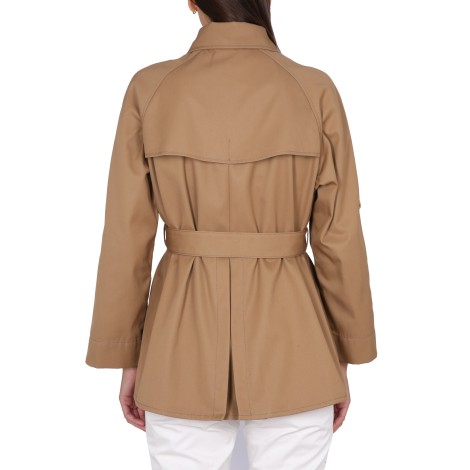 fay double-breasted short trench coat