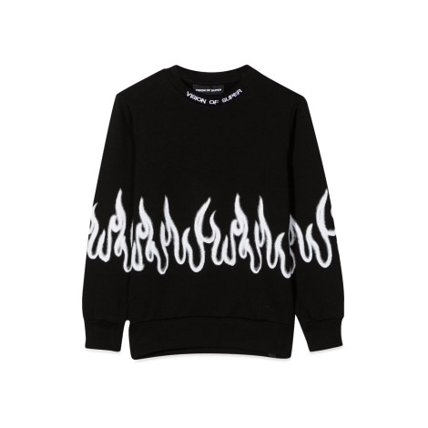 vision of super crewneck sweatshirt with logo