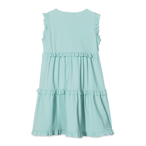 il gufo sea green s/sleeve dress