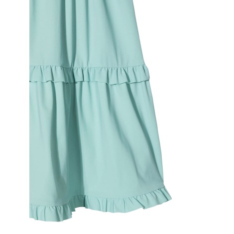 il gufo sea green s/sleeve dress