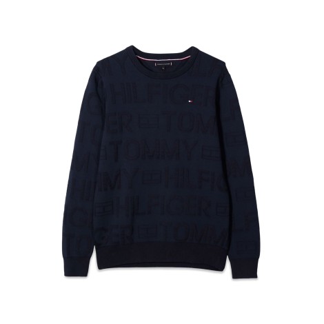 tommy hilfiger jacquard all over sweater


