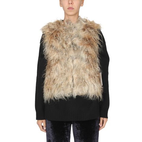 becagli since 1994 mohair fur vest