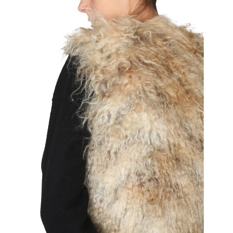 becagli since 1994 mohair fur vest