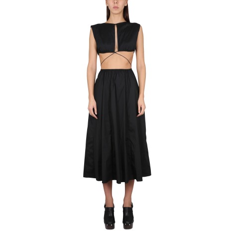 philosophy di lorenzo serafini midi dress with cut out details