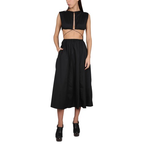 philosophy di lorenzo serafini midi dress with cut out details