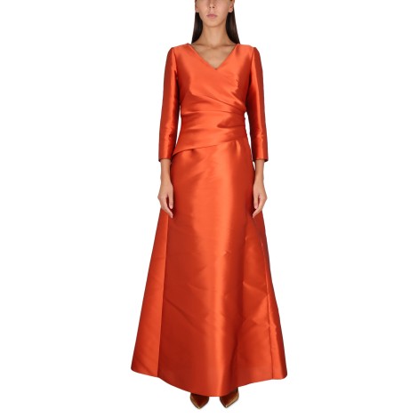 alberta ferretti silk blend dress