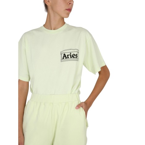 aries logo print t-shirt