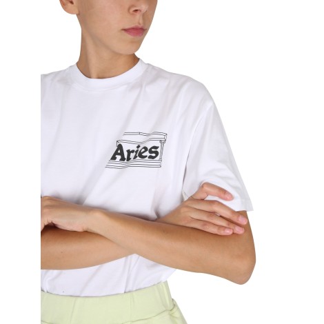 aries logo print t-shirt