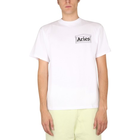 aries logo print t-shirt