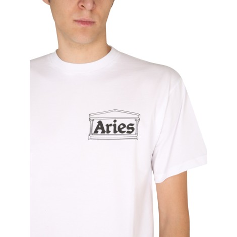 aries logo print t-shirt