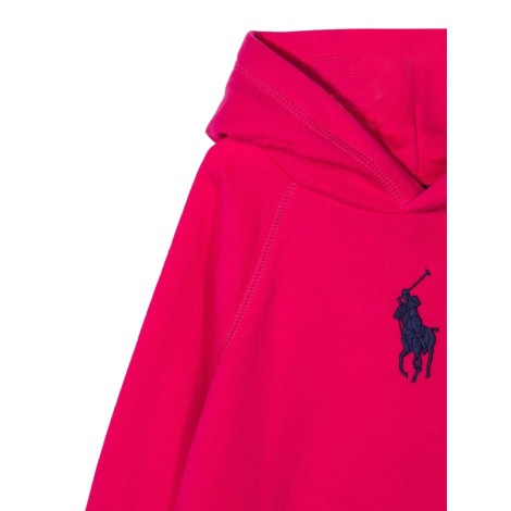 ralph lauren felpa con logo ricamo