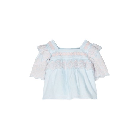 stella mccartney top square neckline mc