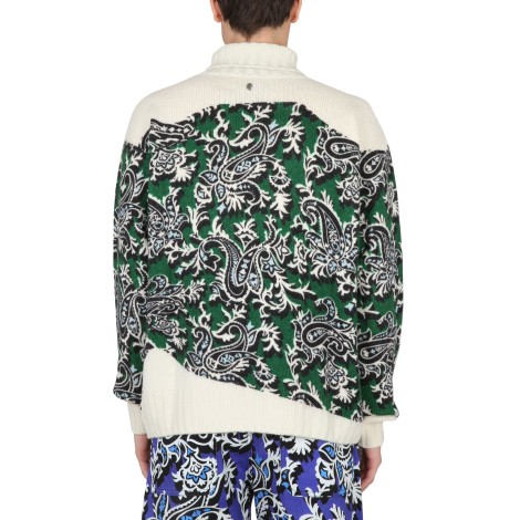 etro jersey with logo and paisley print