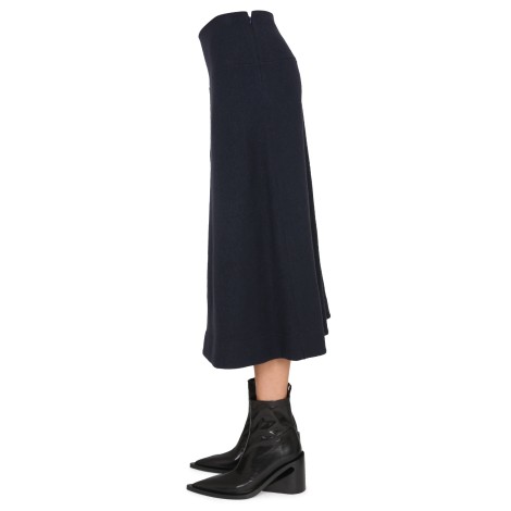 jil sander wool skirt