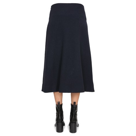 jil sander wool skirt