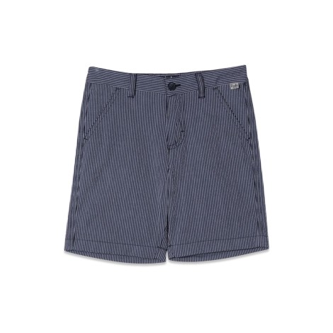 il gufo blue riga bermuda shorts