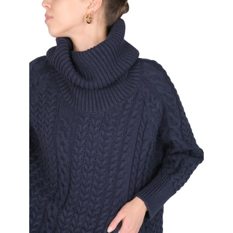 stella mccartney cape with aran seams