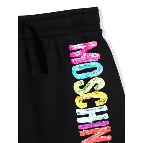 moschino gonna jogging con logo