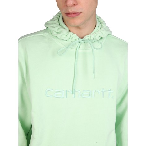 carhartt wip logo embroidery sweatshirt