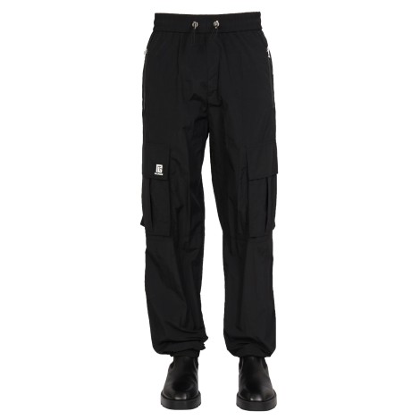 balmain logo cargo pants 