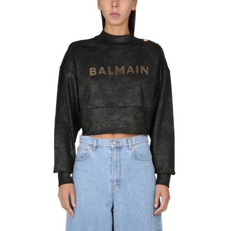 balmain sweatshirt with logo