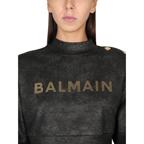 balmain sweatshirt with logo