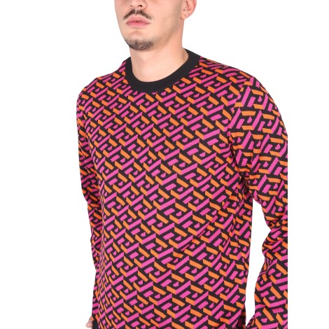 versace jacquard jersey la greca