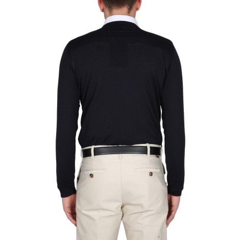 zegna cashmere and silk crewneck sweater