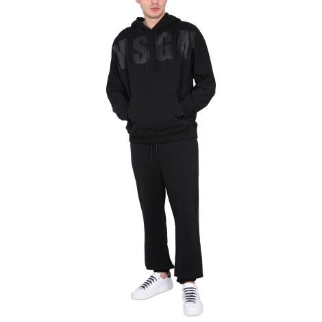 msgm sweatshirt with maxi logo