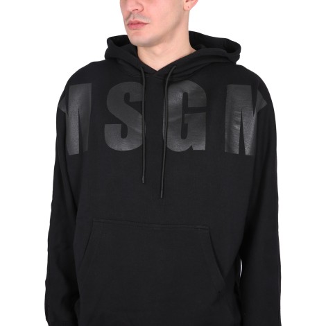 msgm sweatshirt with maxi logo