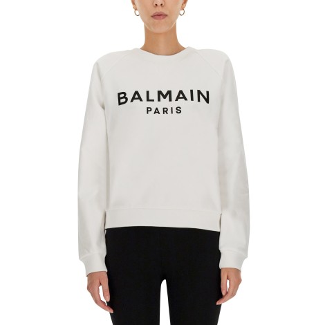 balmain sweatshirt with logo print