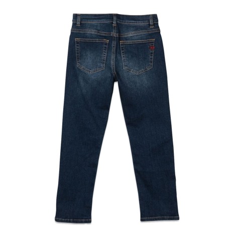 diesel kids washed stretch denim jeans