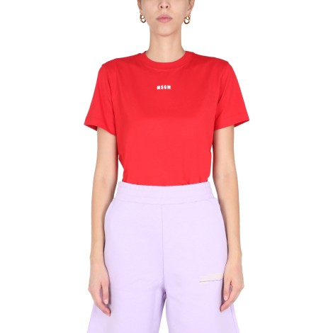 msgm crewneck t-shirt