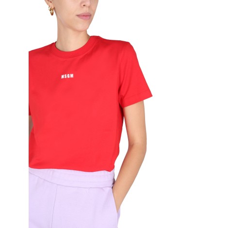 msgm crewneck t-shirt