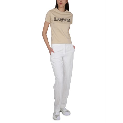 lanvin t-shirt with logo embroidery