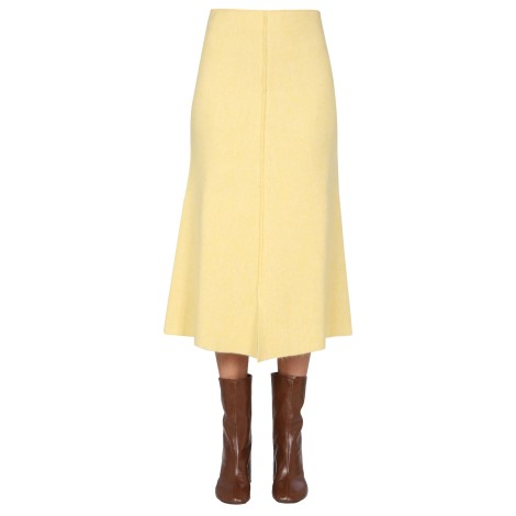 jil sander midi skirt