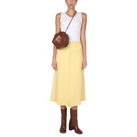 jil sander midi skirt