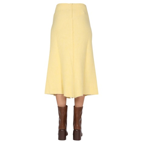 jil sander midi skirt