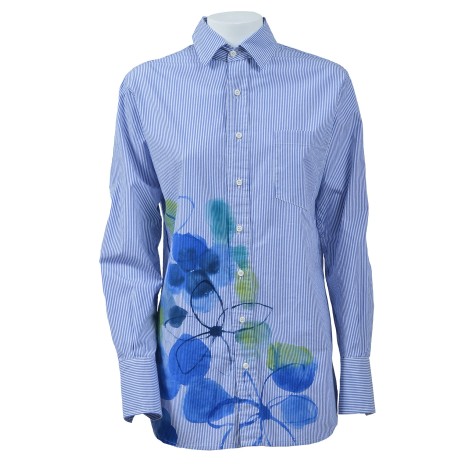 Eleven88 - Dali Shirt Rigata blu