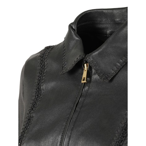 Desa - Leather Jacket Black