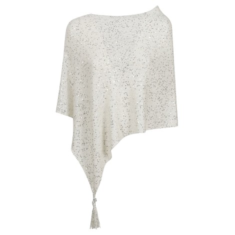 Eleven88 - Poncho in Cashmere con Paillettes