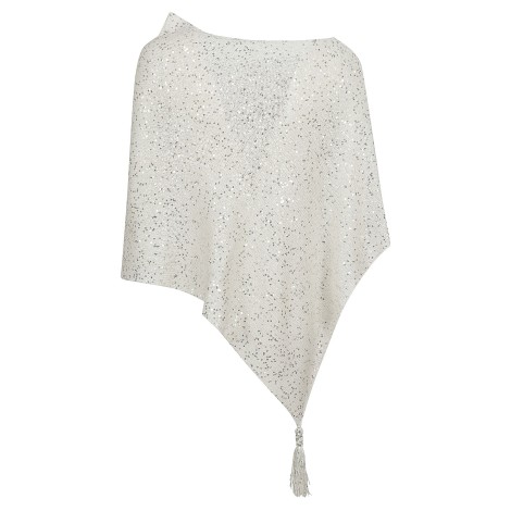 Eleven88 - Poncho in Cashmere con Paillettes