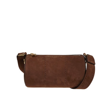 Max Mara - Borsa a Tracolla Nabuk Roll