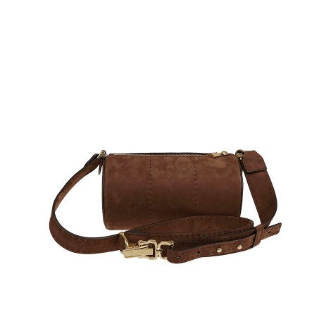 Max Mara - Borsa a Tracolla Nabuk Roll