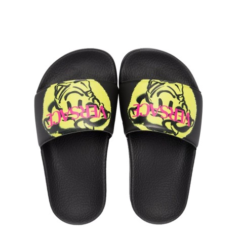 versace poolslide gomma st.medusa smile