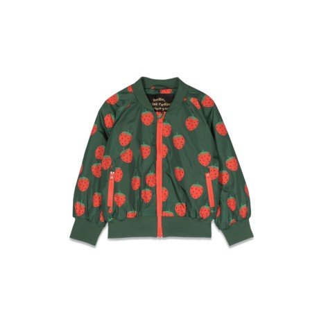 mini rodini strawberries baseball jacket