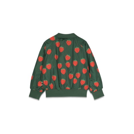 mini rodini strawberries baseball jacket